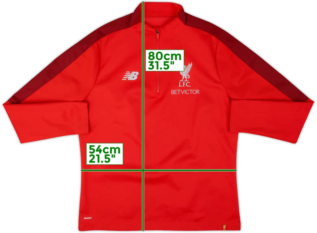 2016-17 Liverpool New Balance 1/4 Zip Drill Top - 7/10 - (L)