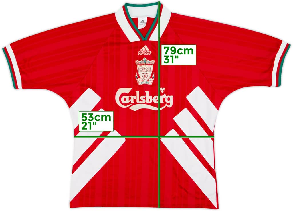1993-95 Liverpool Home Shirt - 8/10 - (L)