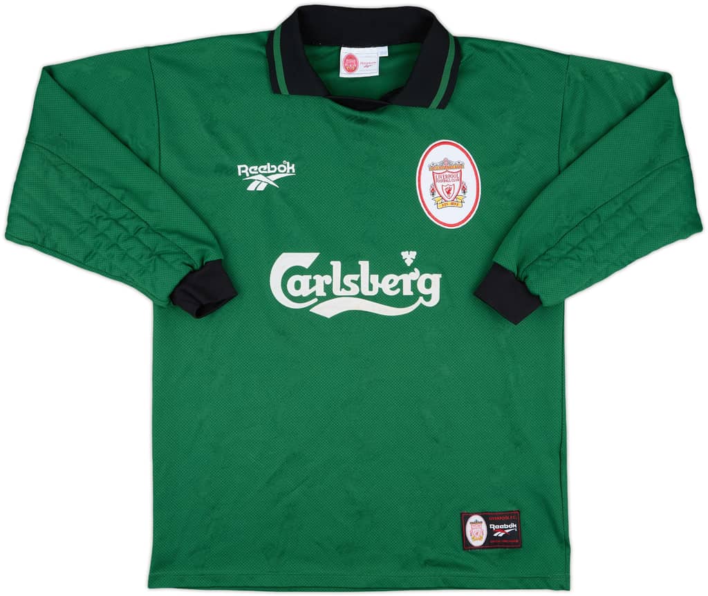 1996-97 Liverpool GK Shirt - 8/10 - (M)