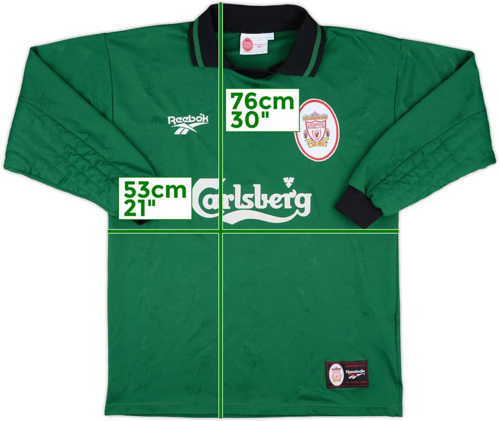 1996-97 Liverpool GK Shirt - 8/10 - (M)