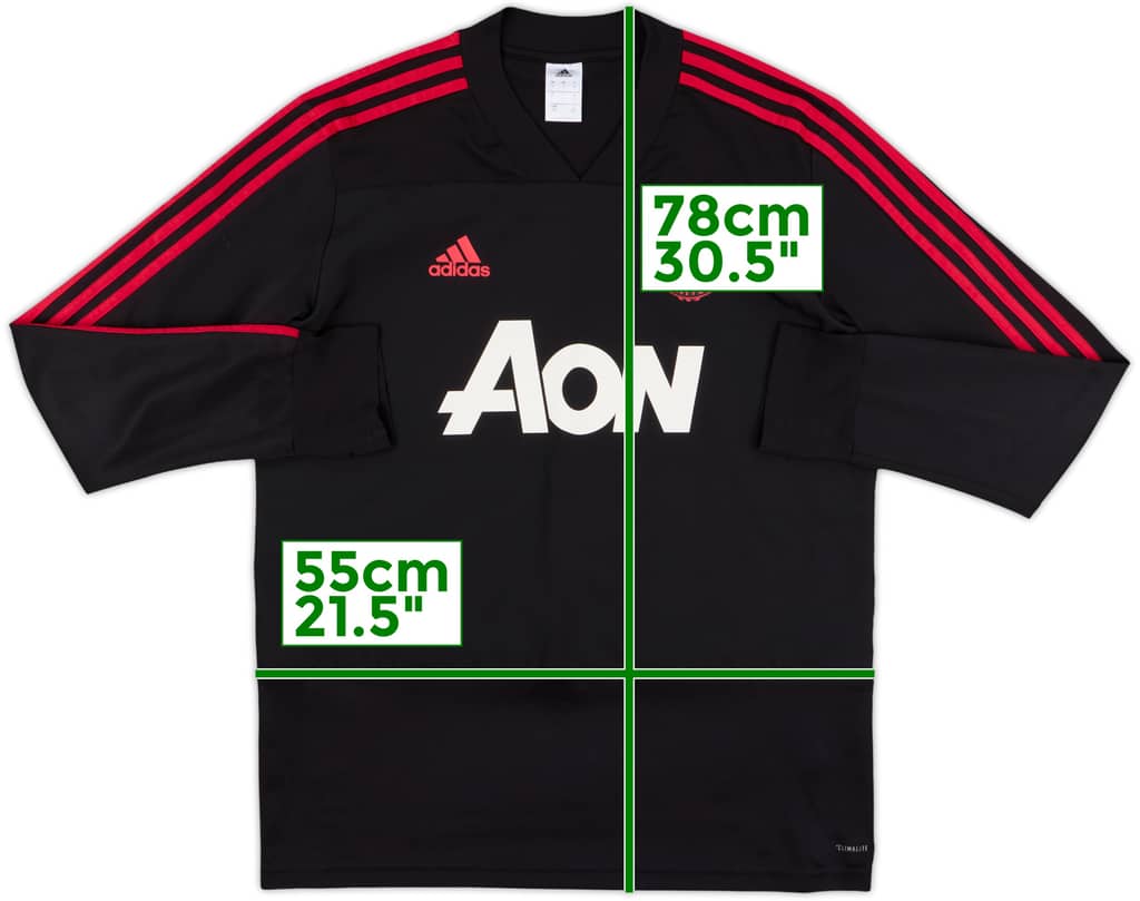 2018-19 Manchester United adidas Drill Top - 10/10 - (L)