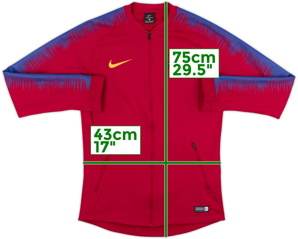 2018-19 Barcelona Nike Track Jacket - 10/10 - (S)