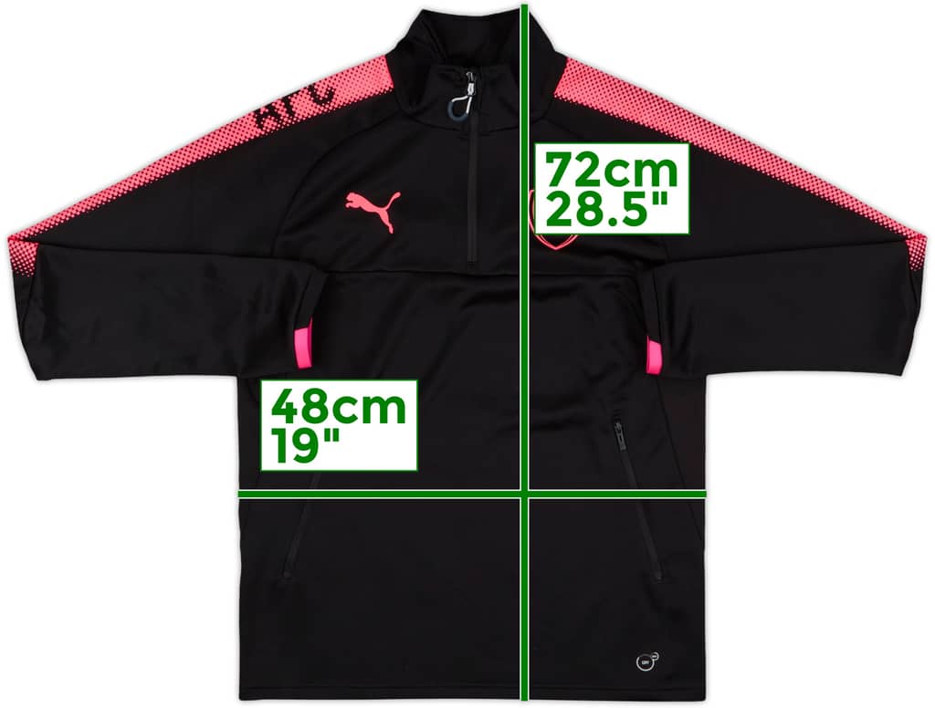 2017-18 Arsenal Puma 1/4 Zip Drill Top - 9/10 - (S)