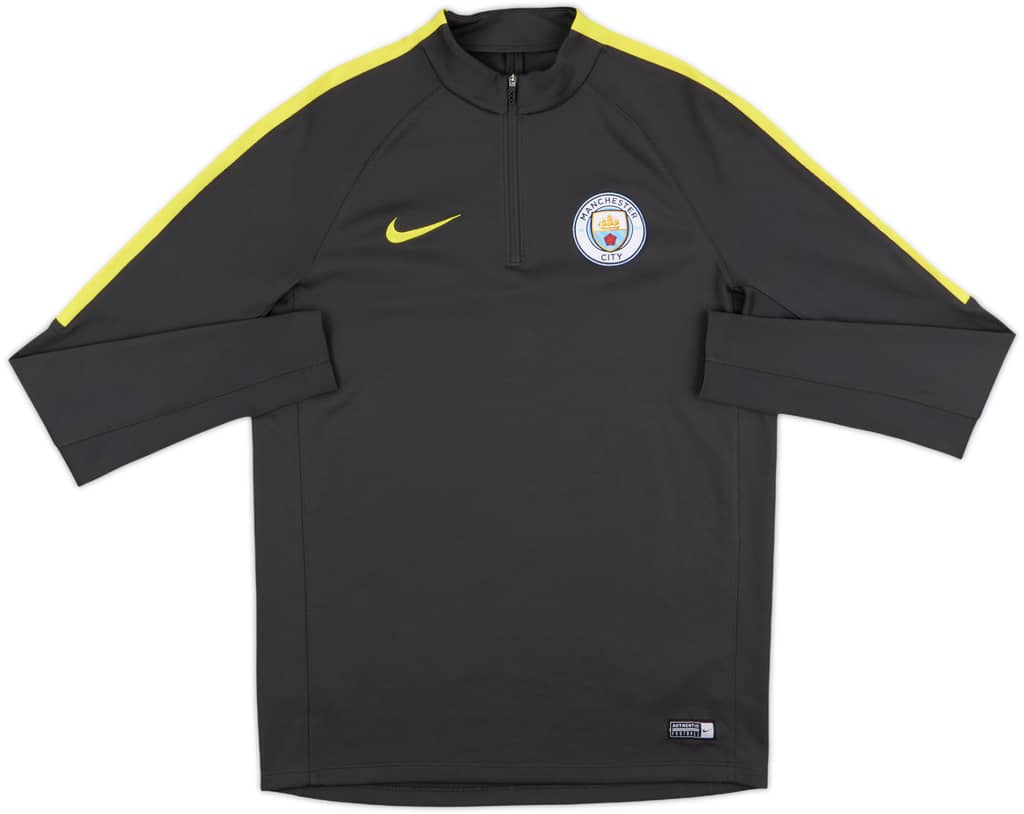 2016-17 Manchester City Nike 1/4 Zip Sweat Top - 10/10 - (M)