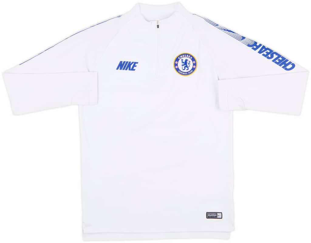 2019-20 Chelsea Nike 1/4 Zip Sweat Top - 6/10 - (S)
