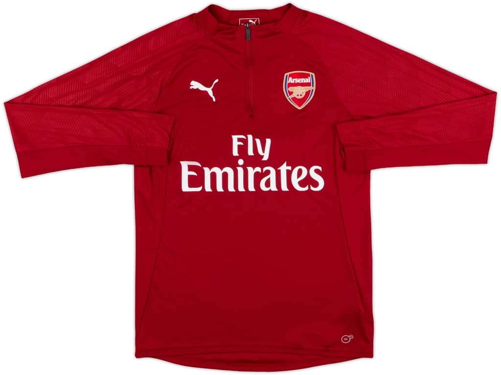 2017-18 Arsenal Puma 1/4 Zip Sweat Top - 9/10 - (S)