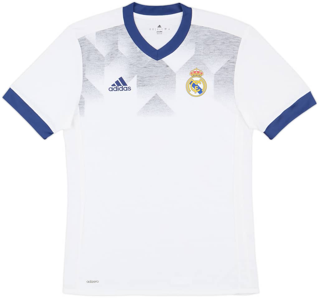 2016-17 Real Madrid adidas Cotton Tee - 8/10 - (S)
