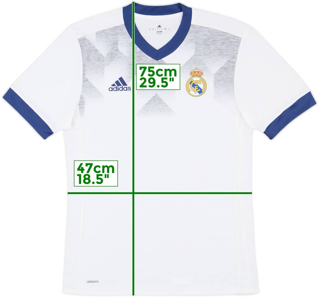 2016-17 Real Madrid adidas Cotton Tee - 8/10 - (S)