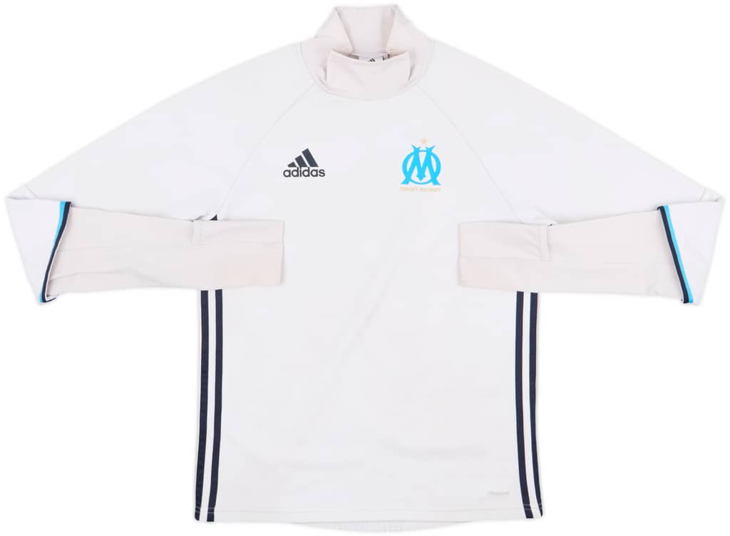 2016-17 Olympique Marseille adidas Sweat Top - 4/10 - (S)