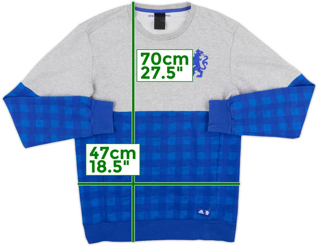 2016-17 Chelsea adidas Sweat Top - 9/10 - (S)
