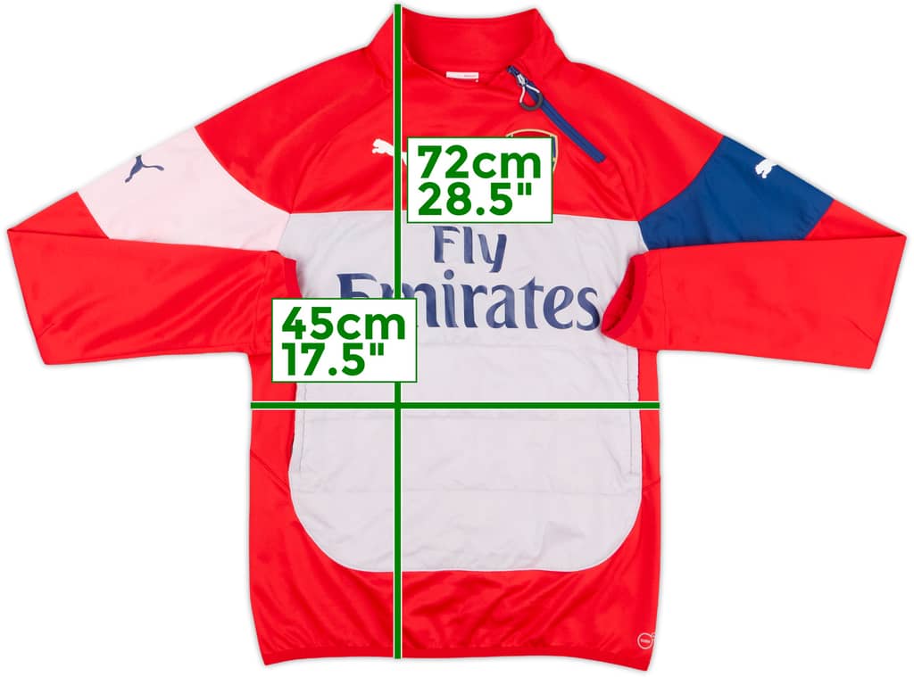 2014-15 Arsenal Puma 1/4 Zip Drill Top - 7/10 - (S)