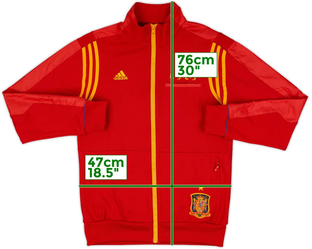 2010-11 Spain adidas Track Jacket - 8/10 - (S)
