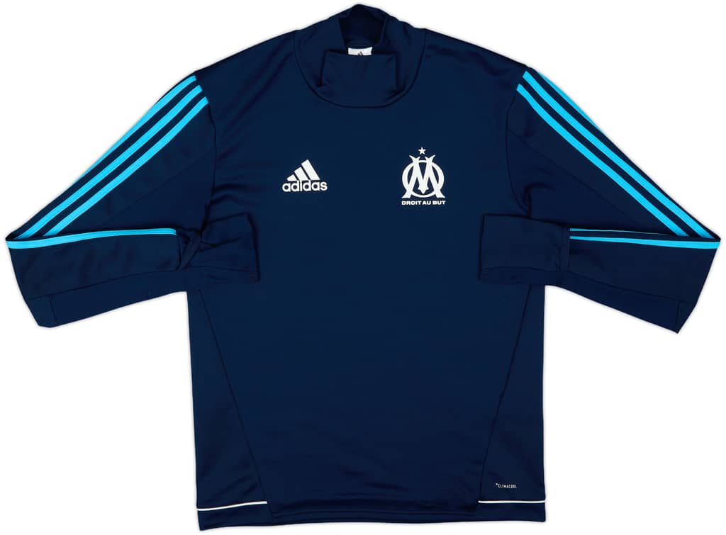 2017-18 Olympique Marseille adidas Drill Top - 10/10 - (S)