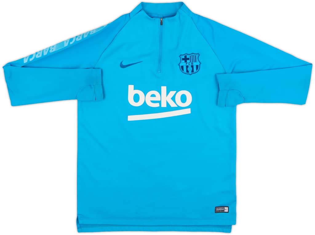2019-20 Barcelona Nike 1/4 Zip Sweat Top - 6/10 - (M)