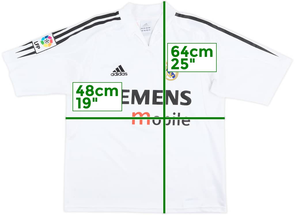 2004-05 Real Madrid Home Shirt - 6/10 - (L.Boys)
