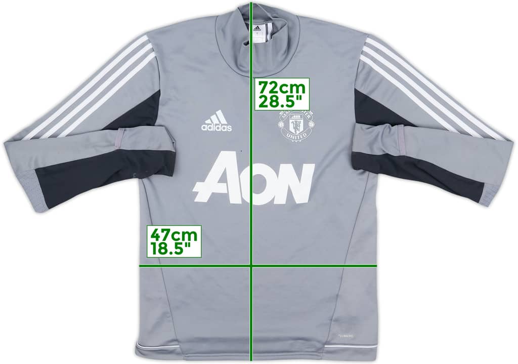 2017-18 Manchester United adidas Sweat Top - 6/10 - (S)