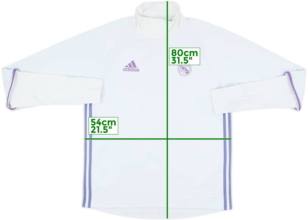 2016-17 Real Madrid adidas Sweat Top - 5/10 - (M)