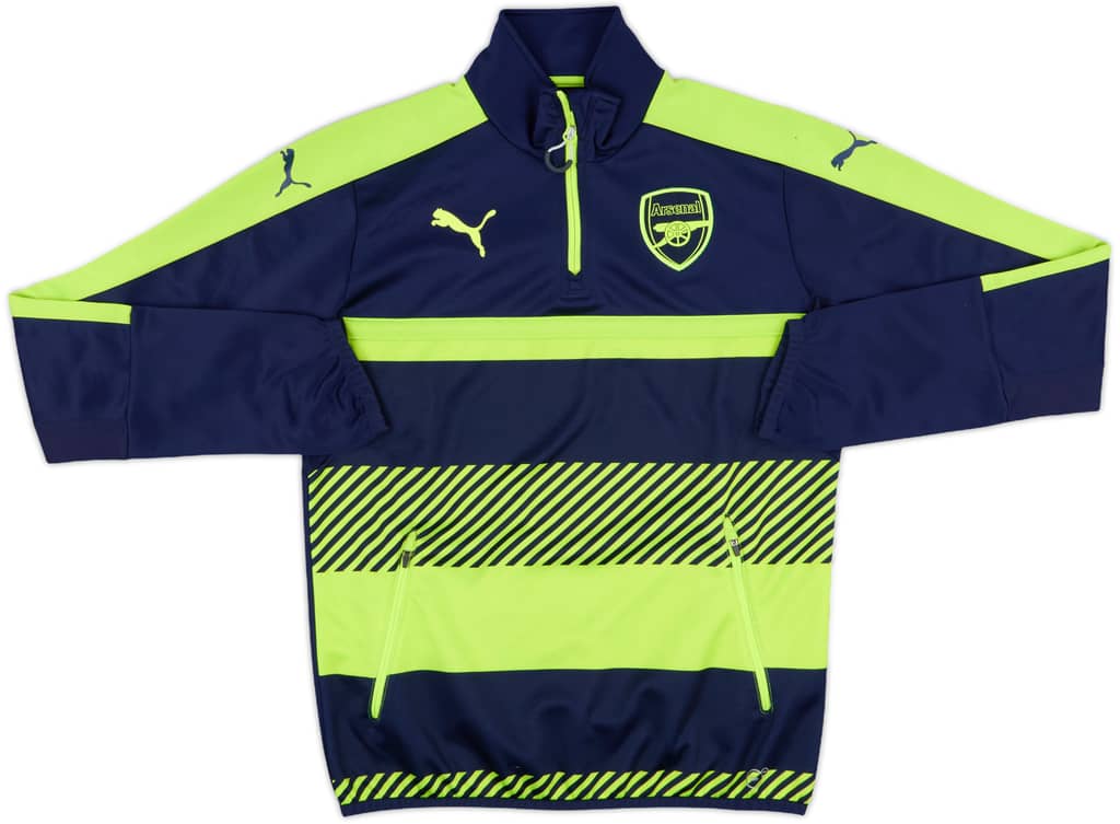 2016-17 Arsenal Puma 1/4 Zip Drill Top - 8/10 - (S)