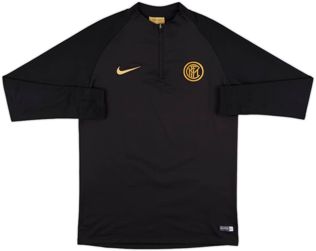 2019-20 Inter Milan Nike 1/4 Zip Sweat Top - 9/10 - (M)