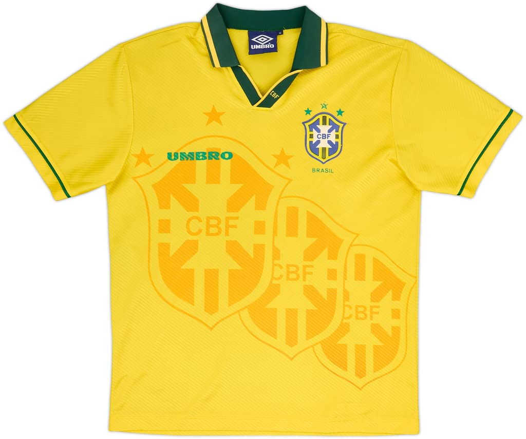 1994 Brazil Home Shirt - 8/10 - (L)