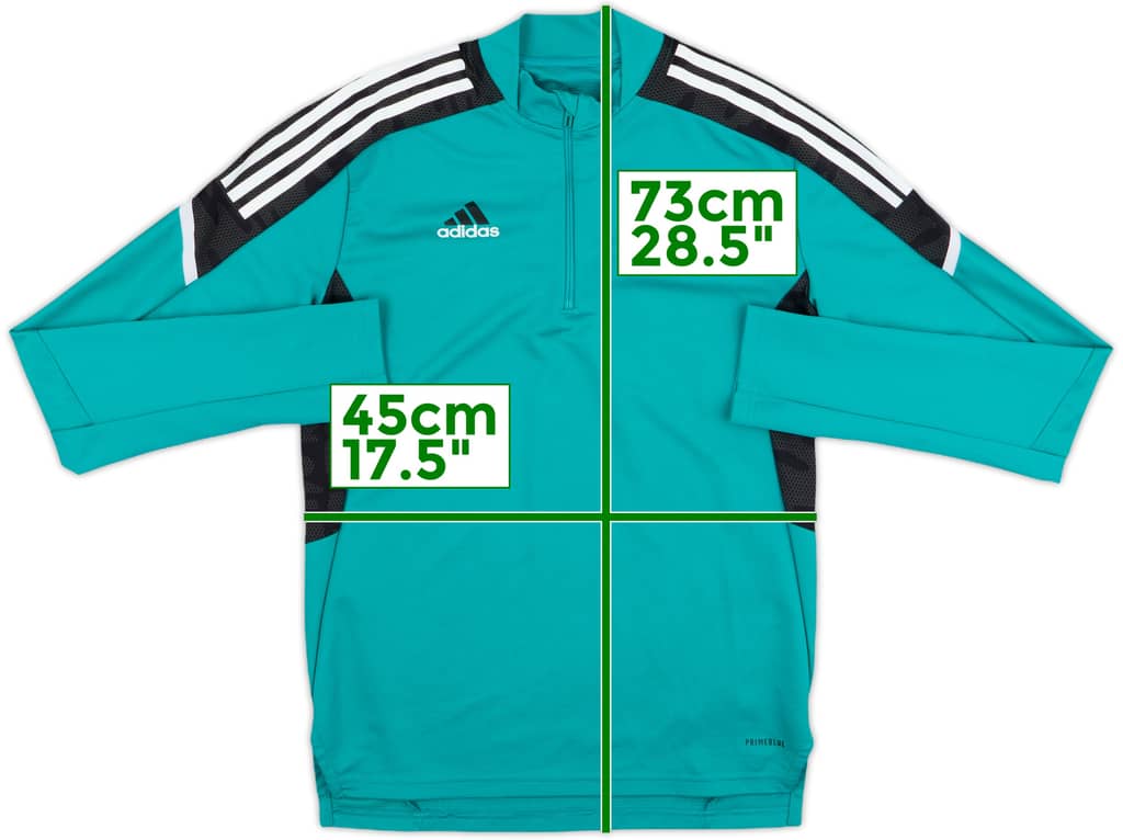 2021-22 Real Madrid adidas 1/4 Zip Drill Top - 8/10 - (S)