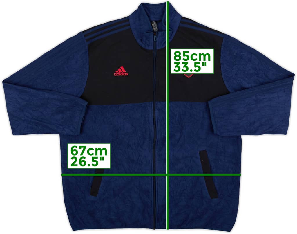 2019-20 Arsenal adidas Fleeced Jacket - 8/10 - (XXL)