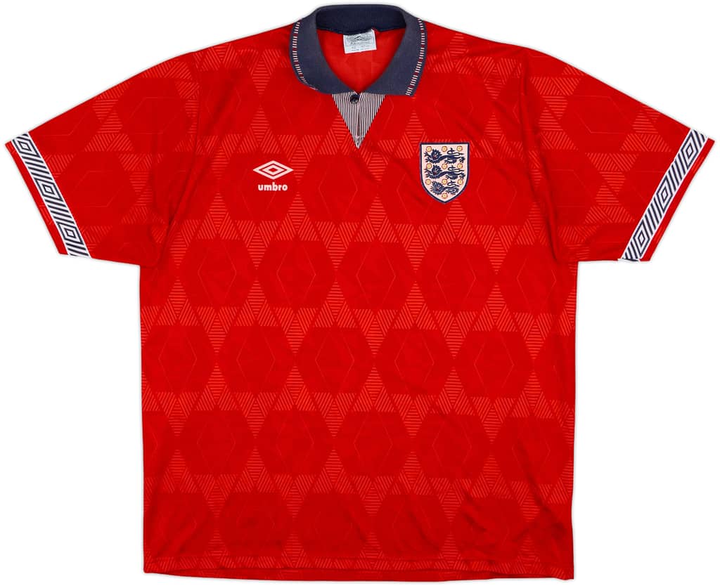 1990-93 England Away Shirt - 8/10 - (L)