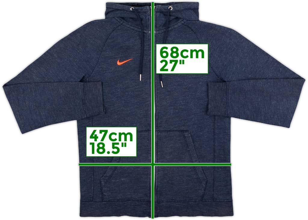 2018-19 Barcelona Nike Zipped Hooded Sweat Top - 9/10 - (S)