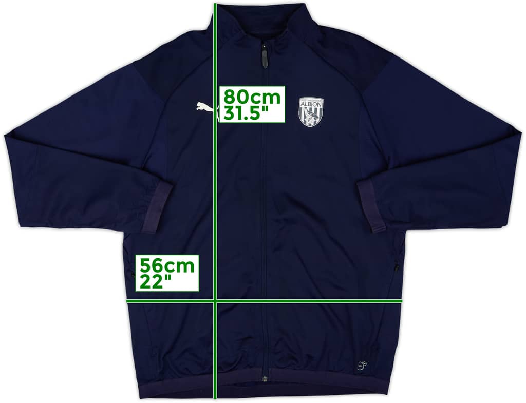 2018-19 West Brom Puma Track Jacket - 9/10 - (L)