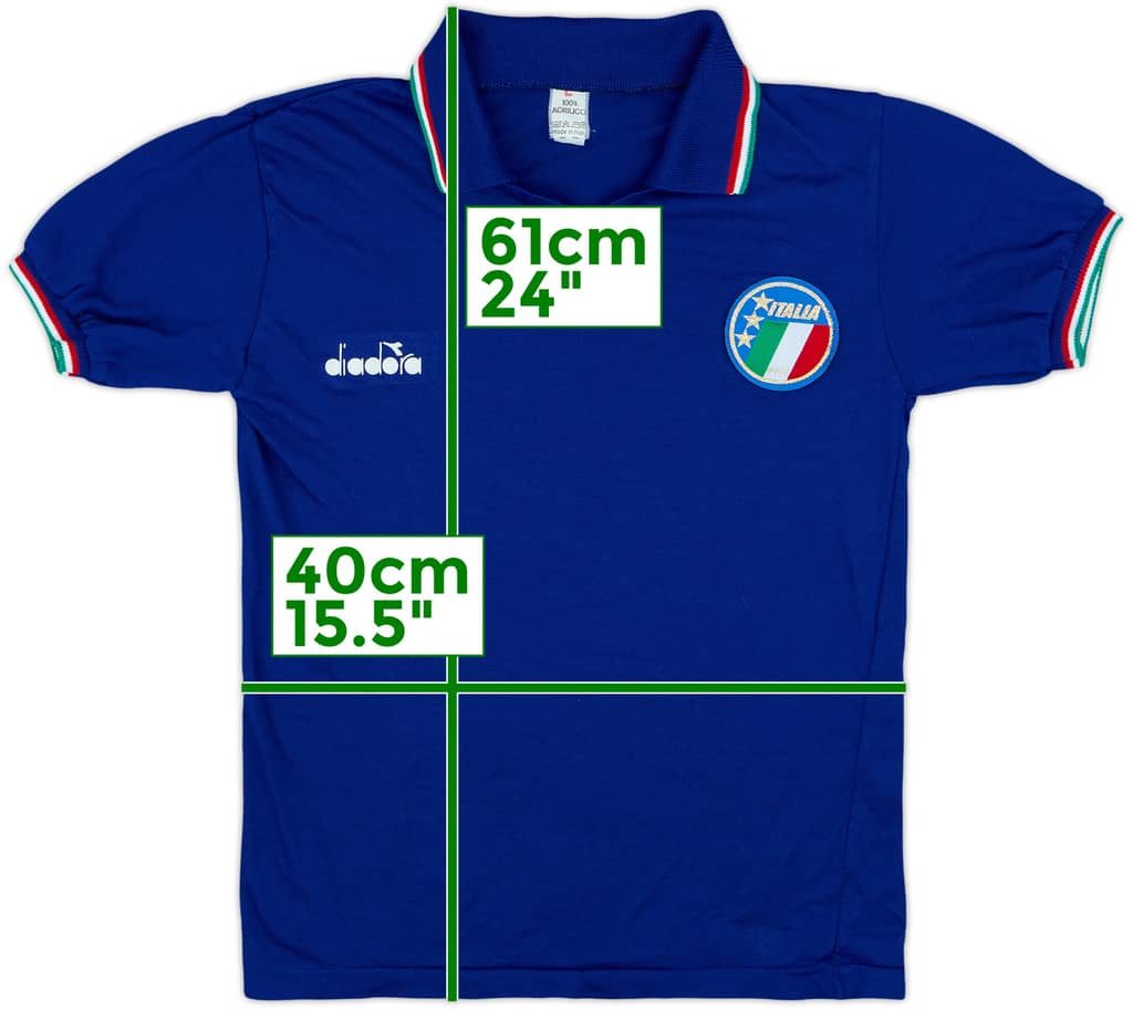 Camiseta de local de Italia 1986-91 - 10/10 - (L. Niños)