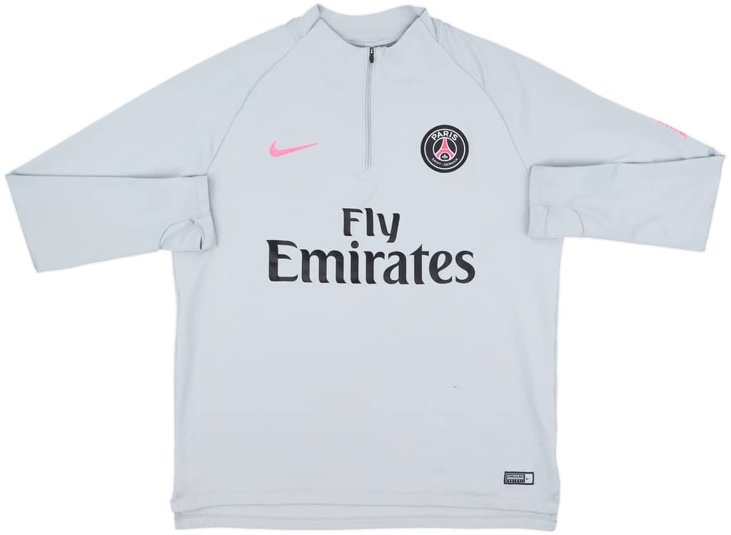 2018-19 Paris Saint-Germain Nike 1/4 Zip Drill Top - 7/10 - (XL)
