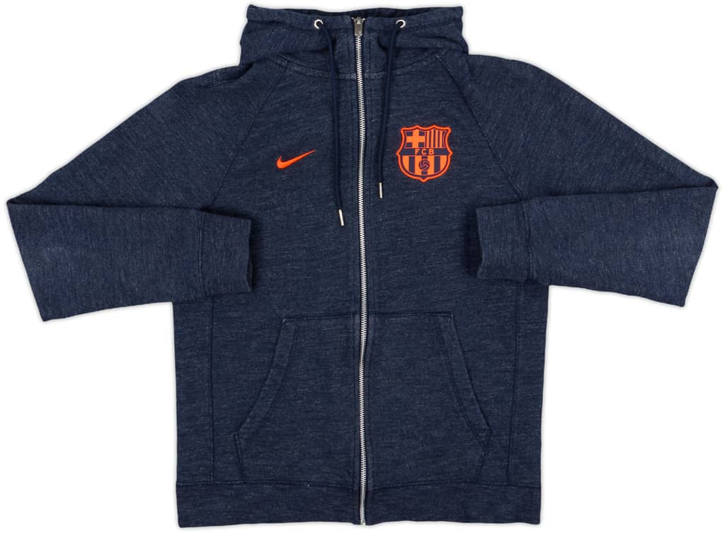 2018-19 Barcelona Nike Hooded Zipped Sweat Top - 8/10 - (S)