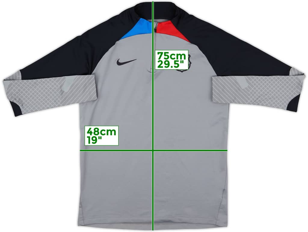 2021-22 Barcelona Nike 1/4 Zip Drill Top - 7/10 - (M)