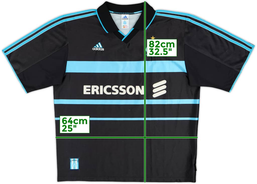 1999-00 Olympique Marseille Third Shirt - 8/10 - (XL)
