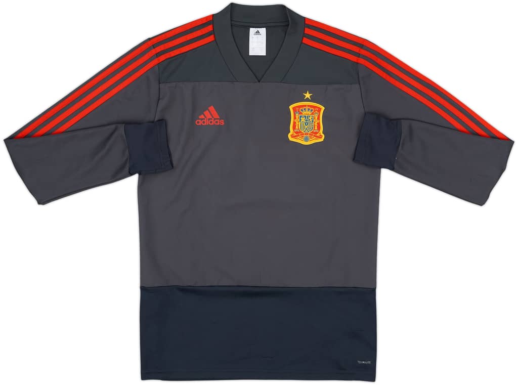 2017-18 Spain adidas Drill Top - 9/10 - (S)