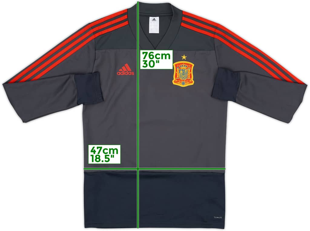 2017-18 Spain adidas Drill Top - 9/10 - (S)