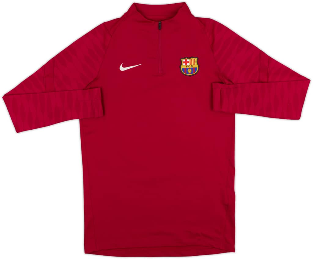 2021-22 Barcelona Nike 1/4 Zip Sweat Top - 10/10 - (S)