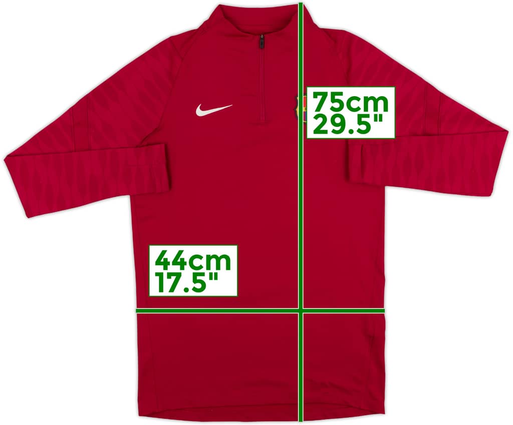 2021-22 Barcelona Nike 1/4 Zip Sweat Top - 10/10 - (S)