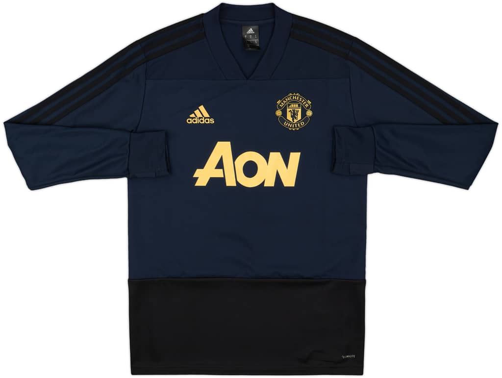 2018-19 Manchester United adidas Drill Top - 10/10 - (S)