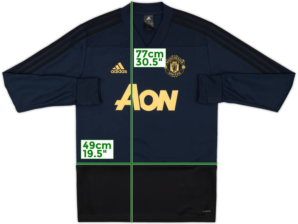 2018-19 Manchester United adidas Drill Top - 10/10 - (S)