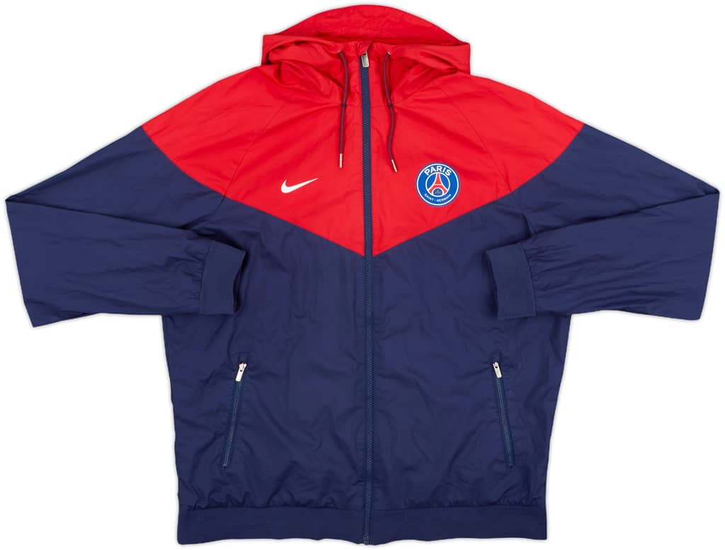 2017-18 Paris Saint-Germain Nike Hooded Track Jacket - 8/10 - (L)