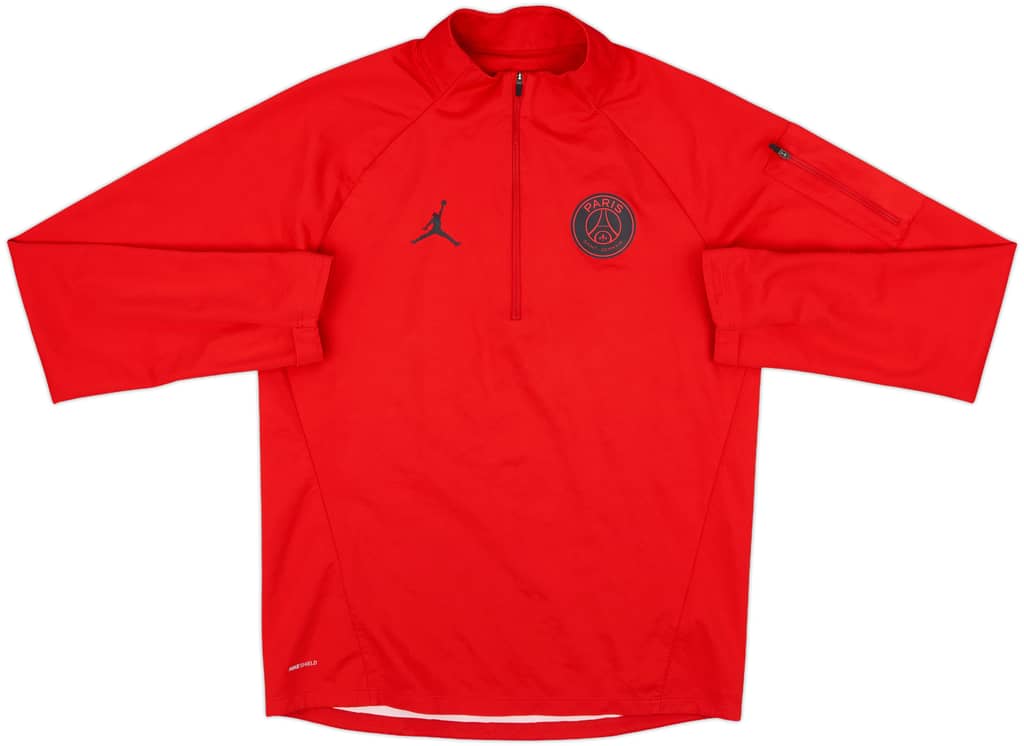 2018-19 Paris Saint Germain Jordan 1/4 Zip Training Top - 7/10 - (S)