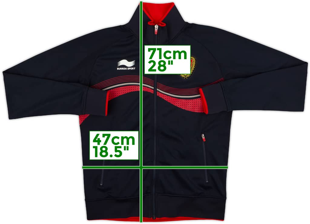 2012-13 Belgium Burrda Track Jacket - 8/10 - (S)