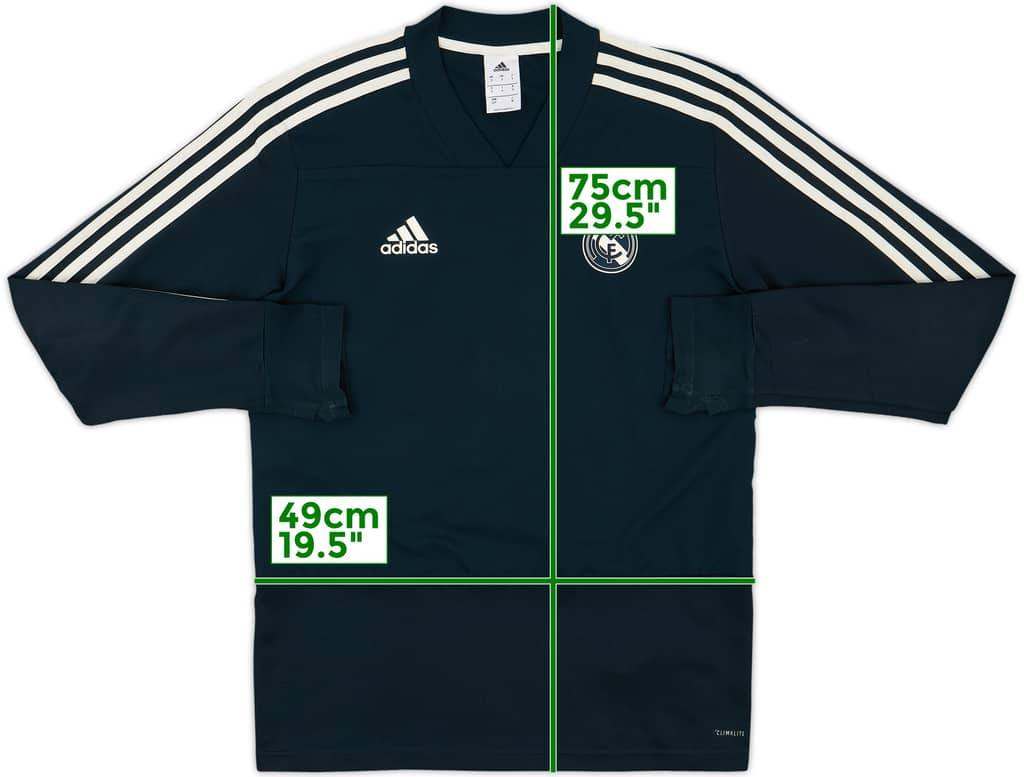 2018-19 Real Madrid adidas Drill Top - 5/10 - (S)
