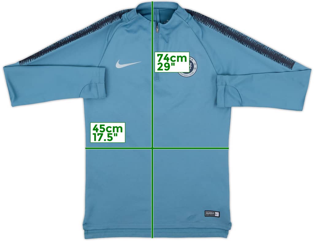 2018-19 Chelsea Nike 1/4 Zip Drill Top - 10/10 - (S)