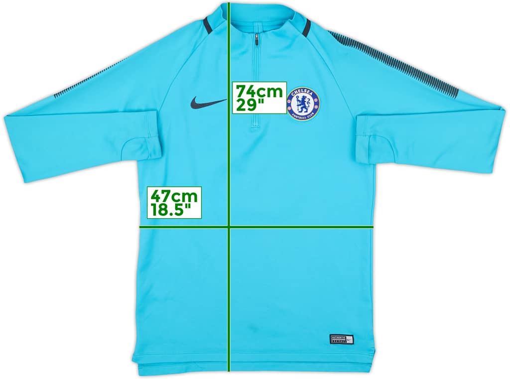 2017-18 Chelsea Nike 1/4 Zip Drill Top - 7/10 - (S)