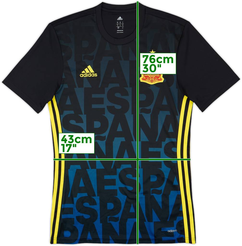 2015-16 Spain adizero Training Shirt - 10/10 - (S)