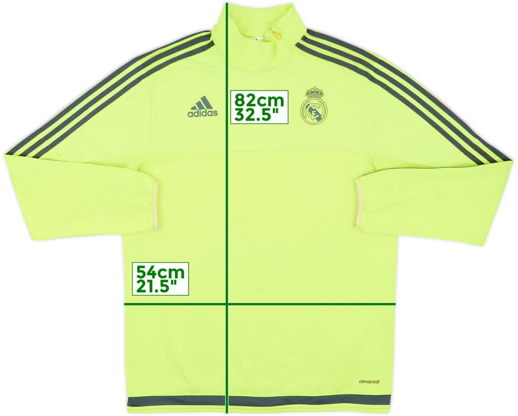 2015-16 Real Madrid adidas 1/4 Zip Drill Top - 7/10 - (M)