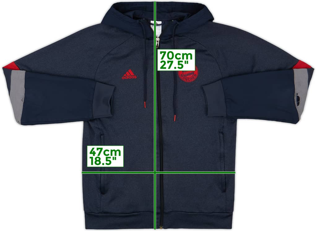 2015-16 Bayern Munich adidas Hooded Sweat Top - 6/10 - (S)
