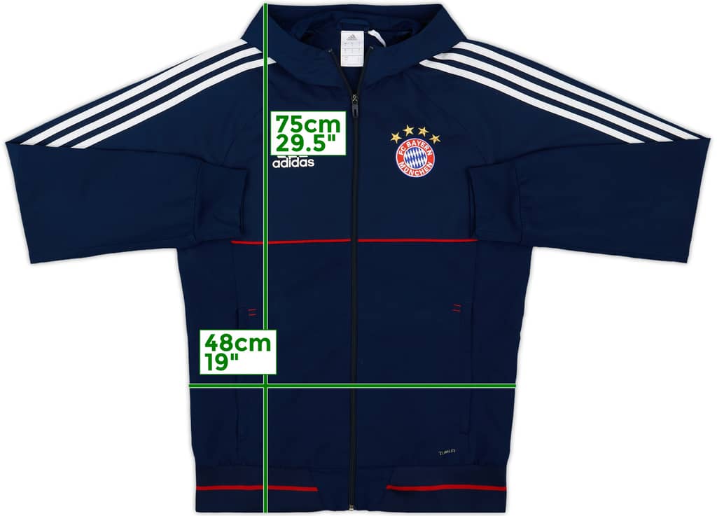 2017-18 Bayern Munich adidas Hooded Rain Jacket - 9/10 - (S)